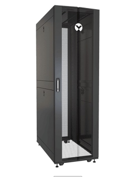 Vertiv Liebert VR3100SP Perforated Split Locking Rear Doors Black And Gray Rack 