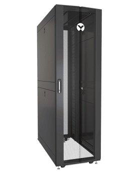 Vertiv Liebert VR3300SP Perforated Split Locking Rear Doors Black And Gray Rack 