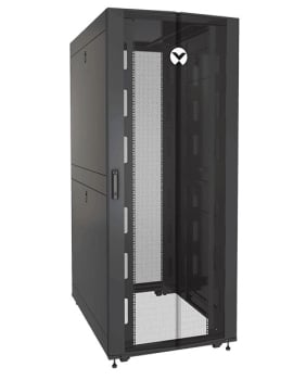 Vertiv Liebert VR3350SP Perforated Split Locking Rear Doors Black And Gray Rack 