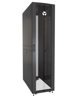 Vertiv Liebert VR3357SP Perforated Split Locking Rear Doors Black And Gray Rack 