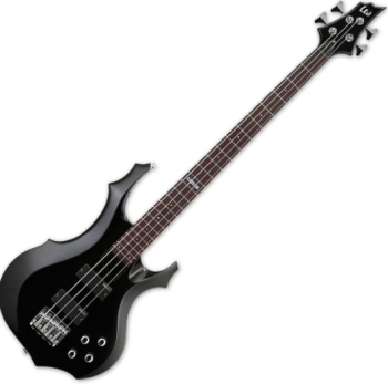 ESP LF104BLK LTD F-104 4-String Bass, Black Finish Guitar 