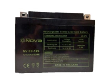 Nova NV26-12 Volts AGM-VRLA Sealed Lead Acid Battery 