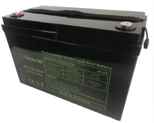 Nova NV100-12LH Volts AGM-VRLA Sealed Lead Acid Battery 