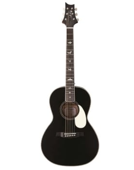 PRS SE P20E Black Satin Top Parlor Acoustic-electric Guitar 