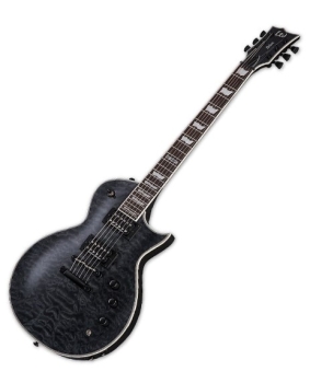ESP LTD Deluxe Eclipse EC-1000 Piezo with Quilted Maple Top, See-Thru Black Finish