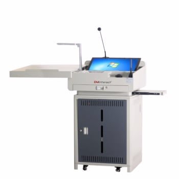 DMInteract DM-SDP215C Single Top Screen Screen Full HD Smart Interactive Digital Podium With Windows – Elevate Presentations with Innovation
