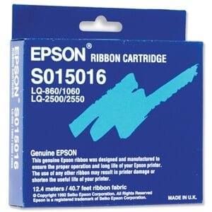 Epson Black Fabric Original Dot Matrix Ribbon Cartridge 7762L
