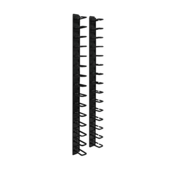 Tripp Lite SmartRack 6-ft Vertical Cable Manager, Flexible Ring Type with Cover & Toolless Mounting