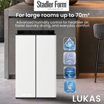 Stadler Form Lukas 4.2-litre Water Tank 24 Hours Working Room Size Up-to 70 m² 20-liter Dehumidifier