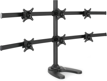 Vivo STAND-V006F LCD Monitor Desk Mount Stand Heavy Duty Adjustable 6 Screens up to 24"