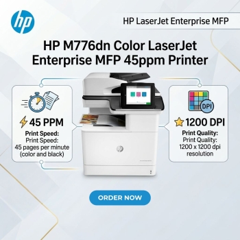 HP M776dn Color LaserJet Enterprise MFP 45ppm Printer 