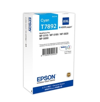 Epson T7892 XXL Cyan Ink Cartridge
