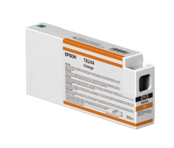 Epson T824A Orange UltraChrome HDX 350ml Ink Cartridge- Singlepack