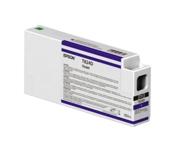 Epson T824D Violet UltraChrome HDX 350ml Ink Cartridge- Singlepack