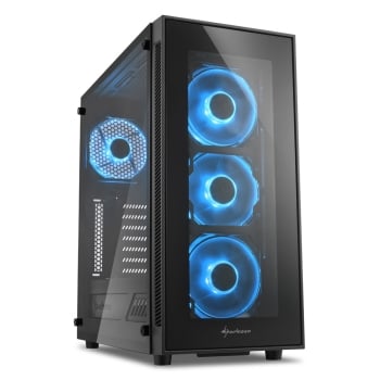 Sharkoon 44044951020584 TG5 Series Blue ATX Desktop Case