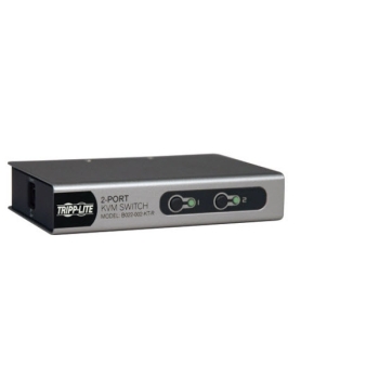 Tripp Lite 2-Port Desktop KVM Switch w/ 2 KVM Cable Kits (PS2)