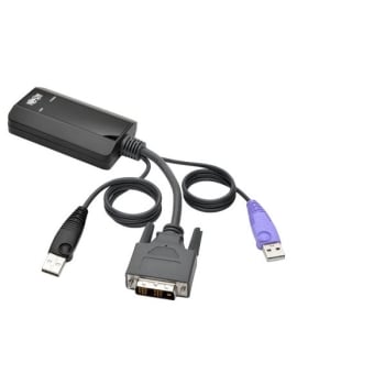 Tripp Lite NetDirector DVI USB Server Interface Unit with Virtual Media and CAC Support, USB and DVI