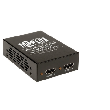 Tripp Lite 2-Port DisplayPort 1.2 to HDMI Multi-Stream Transport Hub, 24/30Hz UHD, TAA