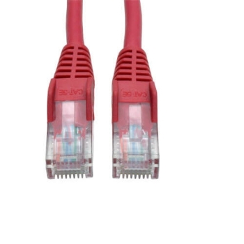 Tripp Lite Cat5e 350MHz Snagless Molded Patch Cable, RJ45, M/M, 3-ft, Red