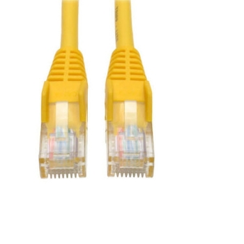 Tripp Lite Cat5e 350MHz Snagless Molded Patch Cable, RJ45, M/M, 1-ft, Yellow