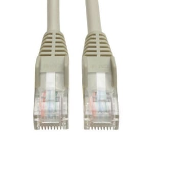 Tripp Lite Cat5e 350MHz Snagless Molded Patch Cable, RJ45, M/M, 12-ft, Gray