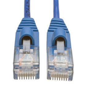 Tripp Lite Cat5e 350 MHz Snagless Molded Slim UTP Patch Cable, RJ45, M/M, 1 ft. 