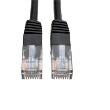 Tripp Lite Cat5e 350MHz Molded Patch Cable, RJ45, M/M, 1-ft, Black