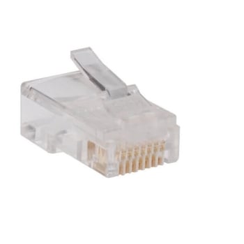 Tripp Lite RJ45 Plugs for Solid/Stranded Conductor 4-pair Cat5e Cable, 10-Pack