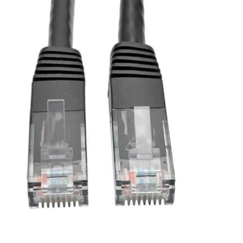 Tripp Lite Cat6 Gigabit Molded Patch Cable, 1 Gbps, RJ45, M/M, 1-ft.