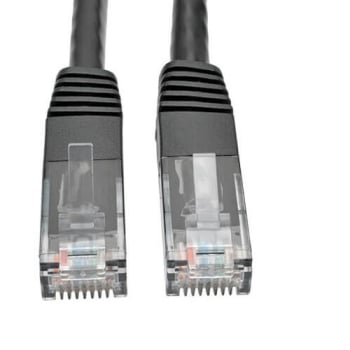 Tripp Lite Cat6 Gigabit Molded Patch Cable, 1 Gbps, RJ45, M/M, 14-ft, Black