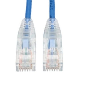 Tripp Lite Cat6 Gigabit Snagless Molded Slim UTP Patch Cable, RJ45, M/M, 1-ft