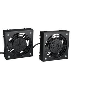 Tripp Lite SmartRack Roof-Mounted Fan Panel, 2-120V, High Performance Fans, 210 CFM, 5-15P Plug