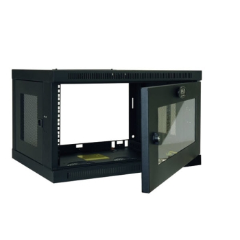 Tripp Lite SmartRack 6U Low-Profile Switch-Depth Rack Enclosure Cabinet with Clear Acrylic Window