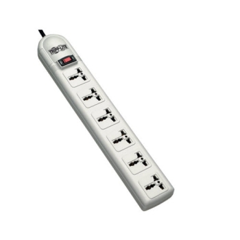 Tripp Lite Protect It! 230V 6-Universal Outlet Surge Protector, 1.8M Cord, 750 Joules