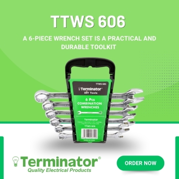 Terminator TTWS 606 6 Pcs Wrench Set Heavy Duty Combination Spanner Tool Kit for Automotive, Workshop & Home Repair Use