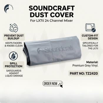 Soundcraft Dust Cover For LX7ii 24 Channel Mixer