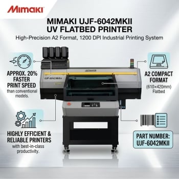 Mimaki UJF-6042 MkII 6" Media Thickness UV Printer