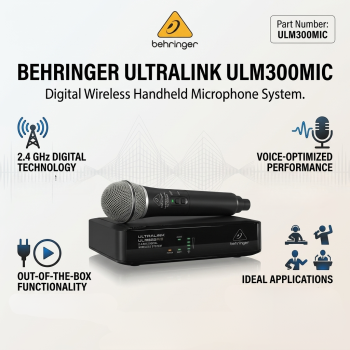 Behringer ULTRALINK ULM300MIC Digital Wireless Handheld Microphone System