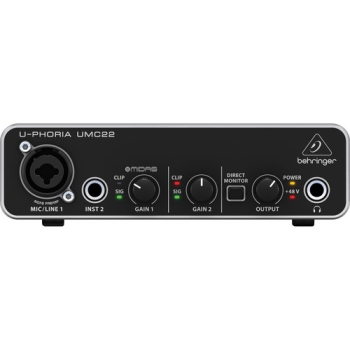 Behringer UMC22 Audiophile 2x2 USB Audio Interface