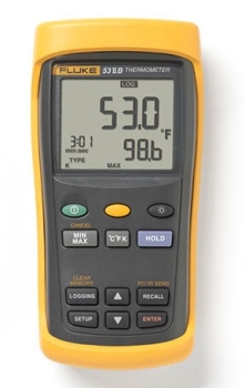 Fluke 53 II Single Input Digital Thermometer with Data Logging Fluke 53 II B 50Hz