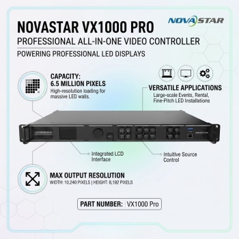 Novastar VX1000 Pro High-Resolution with 6.5 Million Pixel Capacity Video Processor
