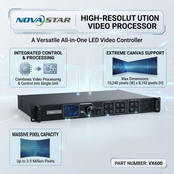 Novastar VX600 High-Resolution with 3.9 Million Pixel Capacity Video Processor