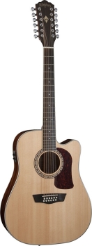 Washburn WD10S12 Dreadnought Cutaway-Electric 12-string Acoustic Guitar