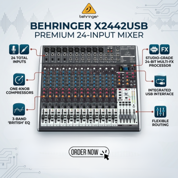 Behringer X2442USB Premium 24-Input Mixer