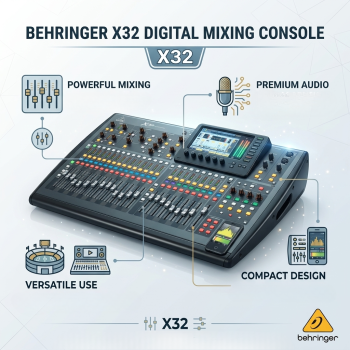 Behringer X32 32-Channel 40-Input 25-Bus Digital Mixing Console