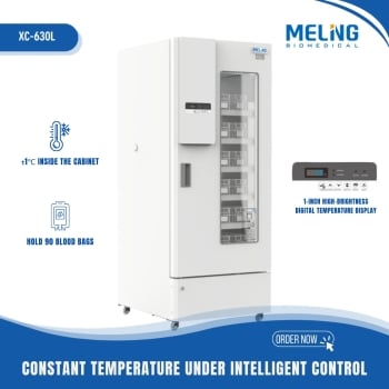 Meling XC-630L 4℃ Blood Bank 400ml Capacity Refrigerator
