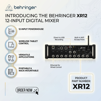 Behringer XR12 12-Input Digital Mixer