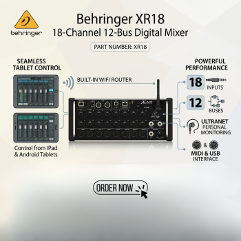 Behringer XR18 18-Channel 12-Bus Digital Mixer
