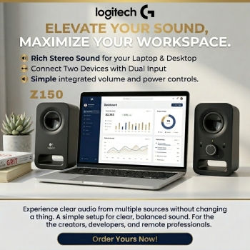 Logitech Z150 Twin 2.0 Dual Input Multimedia Speakers 