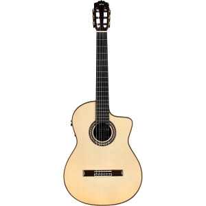 Cordoba GK Pro Negra Luthier Series Hybrid Classical-Electric Guitar